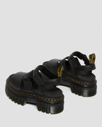 Ricki Nappa Lux Leather 3-Strap Platform Sandals