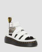 Clarissa II Quad Milled Nappa Leather Platform Sandals