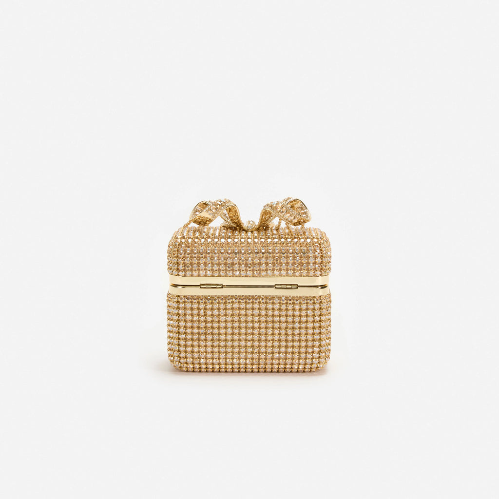 Gold Crystal Vanity Case