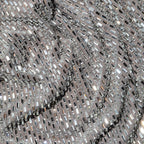 Grey Rhinestone Mesh Midi Dress