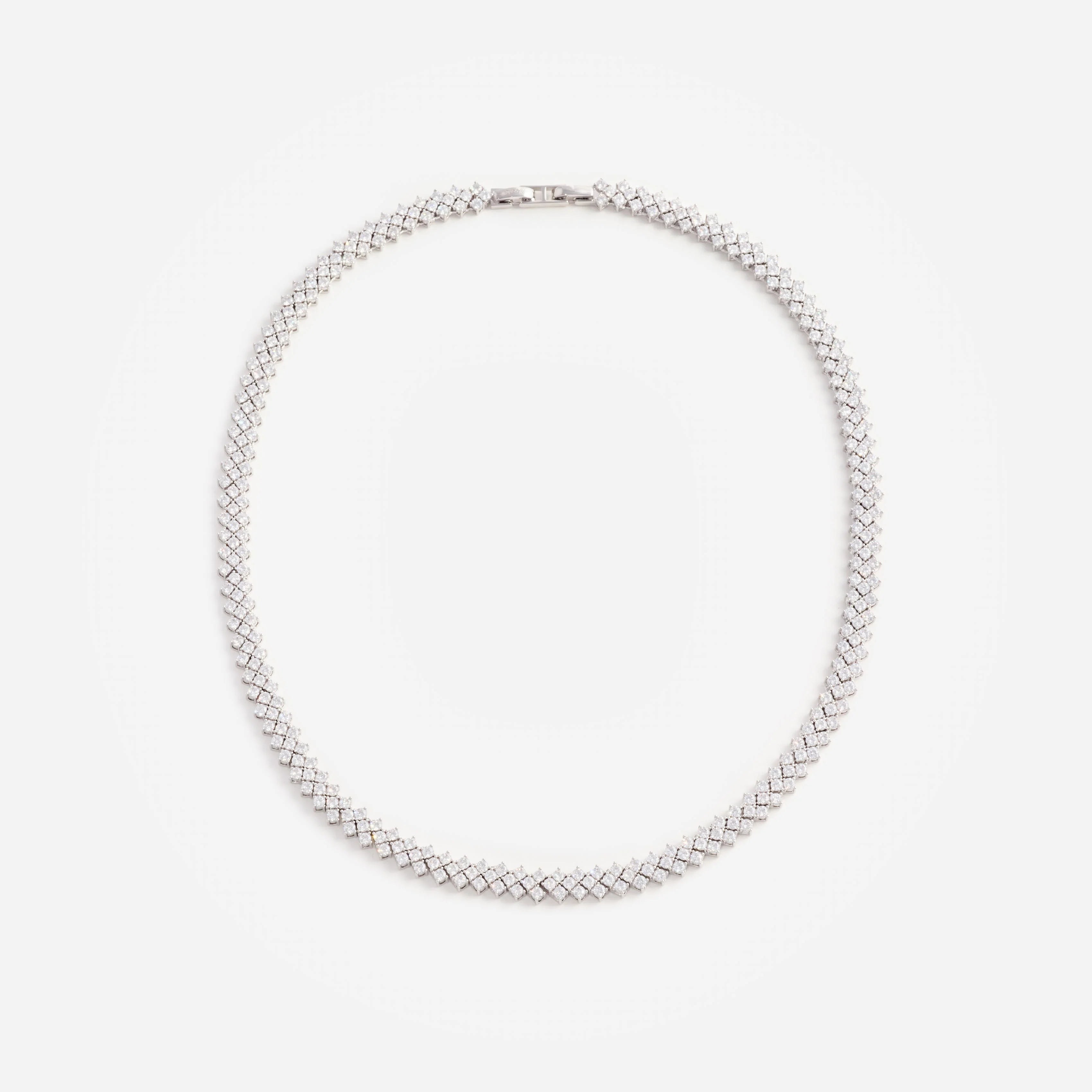 Silver Crystal Necklace