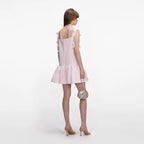 Pink Flower Taffeta Dress