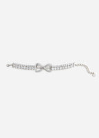 Crystal Bow Double Tennis Bracelet