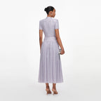 Lilac Rhinestone Midi Dress