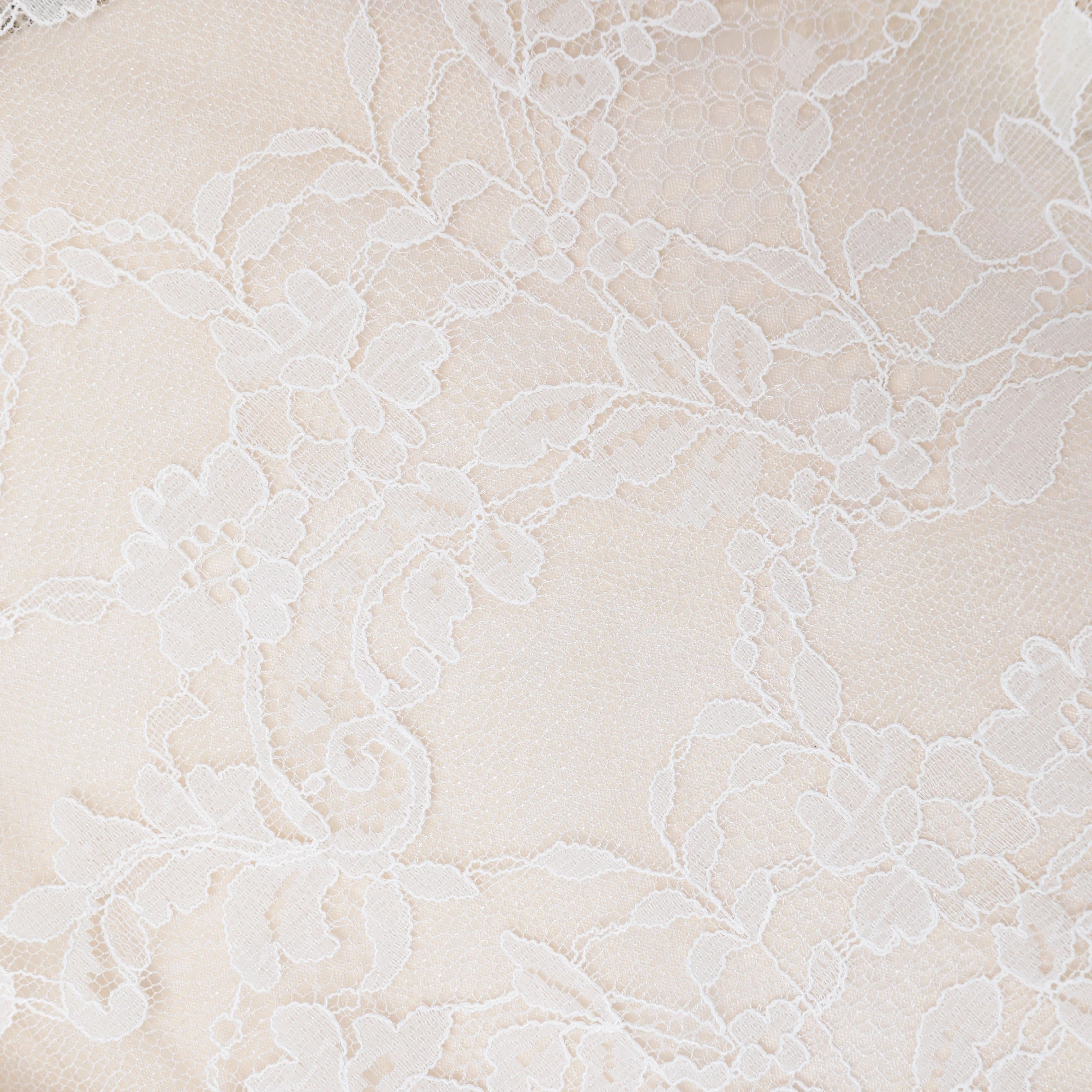 White Lace Scoop Back Maxi Dress
