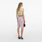 Pink Lace Midi Skirt