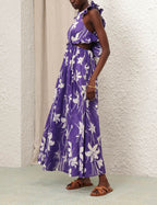 Acadian Ruffle Maxi Dress