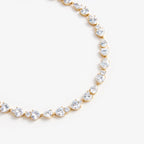 Gold Heart Crystal Necklace