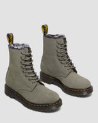 1460 Serena Faux Fur Lined Nubuck Lace Up Boots