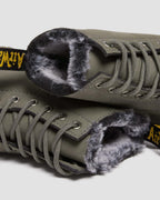 1460 Serena Faux Fur Lined Nubuck Lace Up Boots