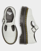 Bethan Tumbled Nubuck Leather Platform Mary Jane Shoes