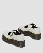 Bethan Tumbled Nubuck Leather Platform Mary Jane Shoes