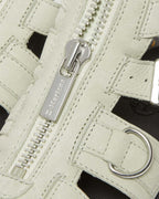 Olson Tumbled Nubuck Leather Gladiator Zip Sandals