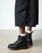 1460 Faux Fur Lined Grizzly Leather Lace Up Boots