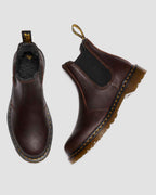 2976 Faux Fur Lined Grizzly Leather Chelsea Boots