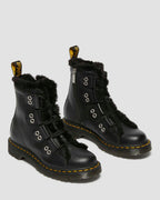 1460 Faux Fur Lined Leather Lace Up Boots