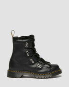 1460 Faux Fur Lined Leather Lace Up Boots