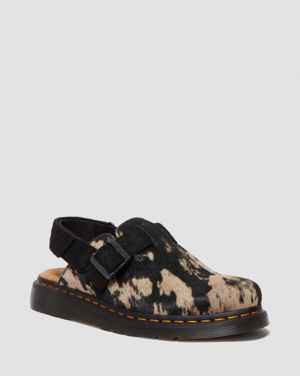 Jorge II Contrast Hair-On Mules