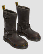 Anistone Tall Leather Biker Boots