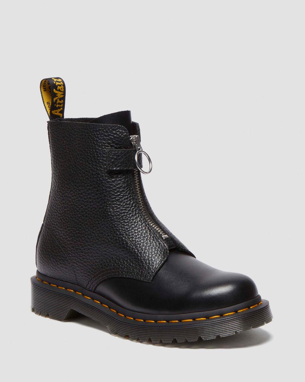 1460 Pascal Front Zip Leather Boots