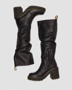 Kasey Virginia Leather Knee High Heeled Boots
