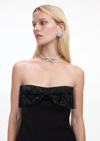 Diamante Bow Tennis Choker