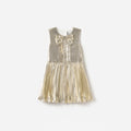 Gold Metallic Sleeveless Dress
