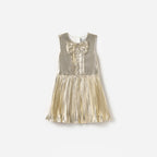 Gold Metallic Sleeveless Dress