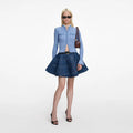 Blue Pearl Trim Cardigan