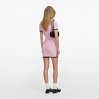 Pink Pointelle Knit Mini Dress