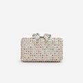 Multi Crystal Clutch Bag