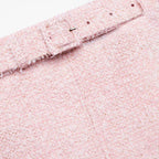 Pink Boucle Mini Skirt