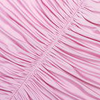 Pink Jersey Gathered Maxi Dress