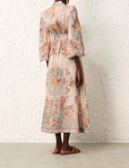 August Plunge Midi Dress