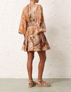 August Wrap Mini Dress