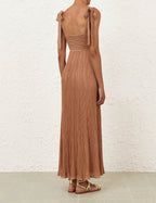 Ottie Metallic Tie Dress