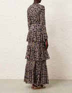 Ottie Tiered Midi Dress