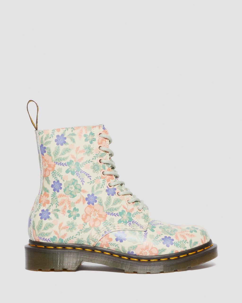 1460 Pascal Floral Reclaimed Leather Boots