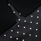 Black Crepe Polka Dot Maxi Dress