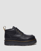 Zebzag Leather Casual 4-Eye Lace-Up Boots