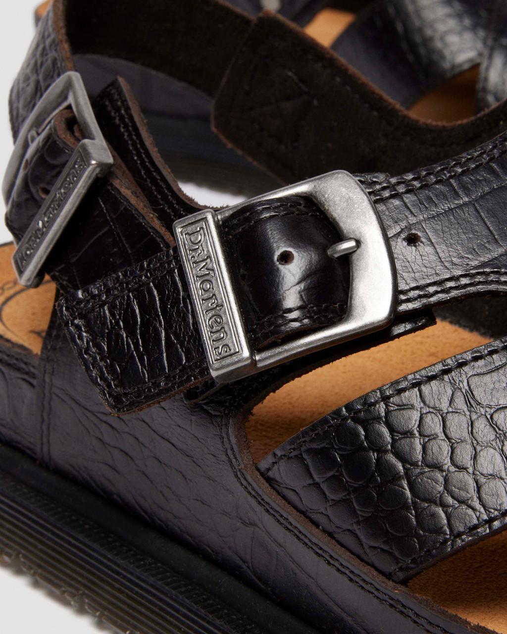 Fisherman Crocodile Analine Leather Sandals