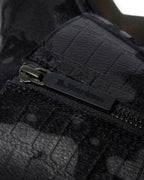 Rejena Hair On Croc Emboss Leather Boots