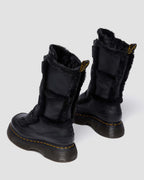 Buzz Lace Up Faux Fur Lined Milled Nappa Leather Boots