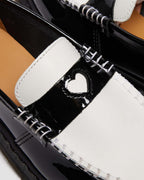 PENTON HEART TWO-TONE PATENT LEATHER LOAFERS