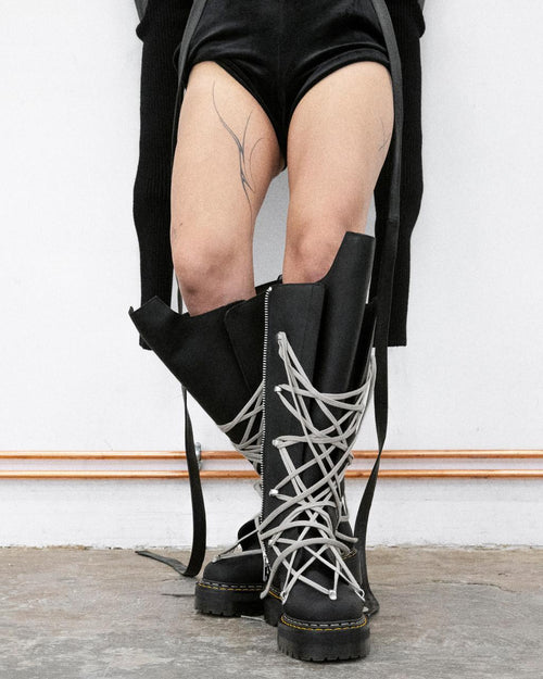 1B60 Rick Owens Pentalace Boots