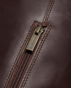 ANISTONE KNEE HIGH CRAZY HORSE BIKER BOOTS