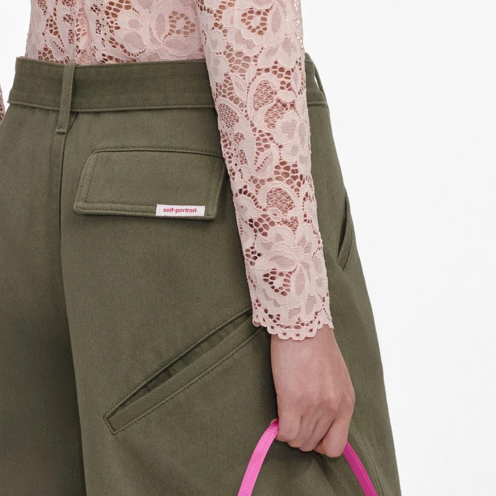 Khaki Cargo Jeans
