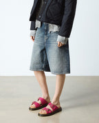 Josef Nubuck Leather Slide Sandals