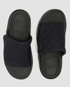 Zebzag Quilted Canvas Platform Slides