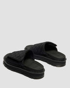 Zebzag Quilted Canvas Platform Slides